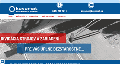 Desktop Screenshot of kovomat.sk